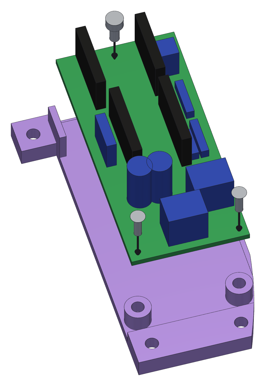 Drop the board into the panel and screw it down