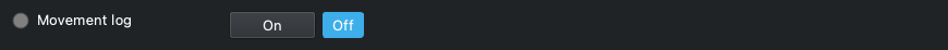 Movement log
